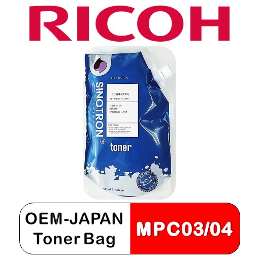 RICOH 350g OEM Toner Bag (Cyan)