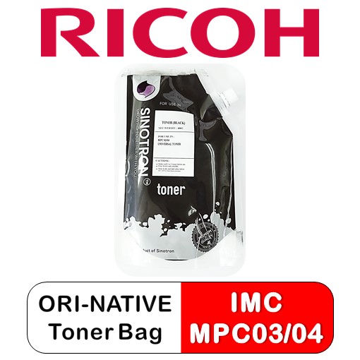 RICOH IMC/MPC04/03 Series (500g) OEM Toner Bag (Black)