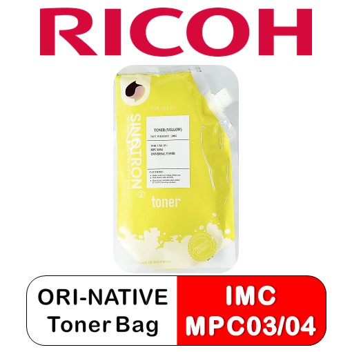 RICOH IMC/MPC04/03 Series (350g) OEM Toner Bag (Yellow)